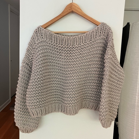 mr mittens boatneck jumper grey - Picture 4 of 8
